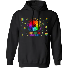 Hate has no home here dog pullover hoodie