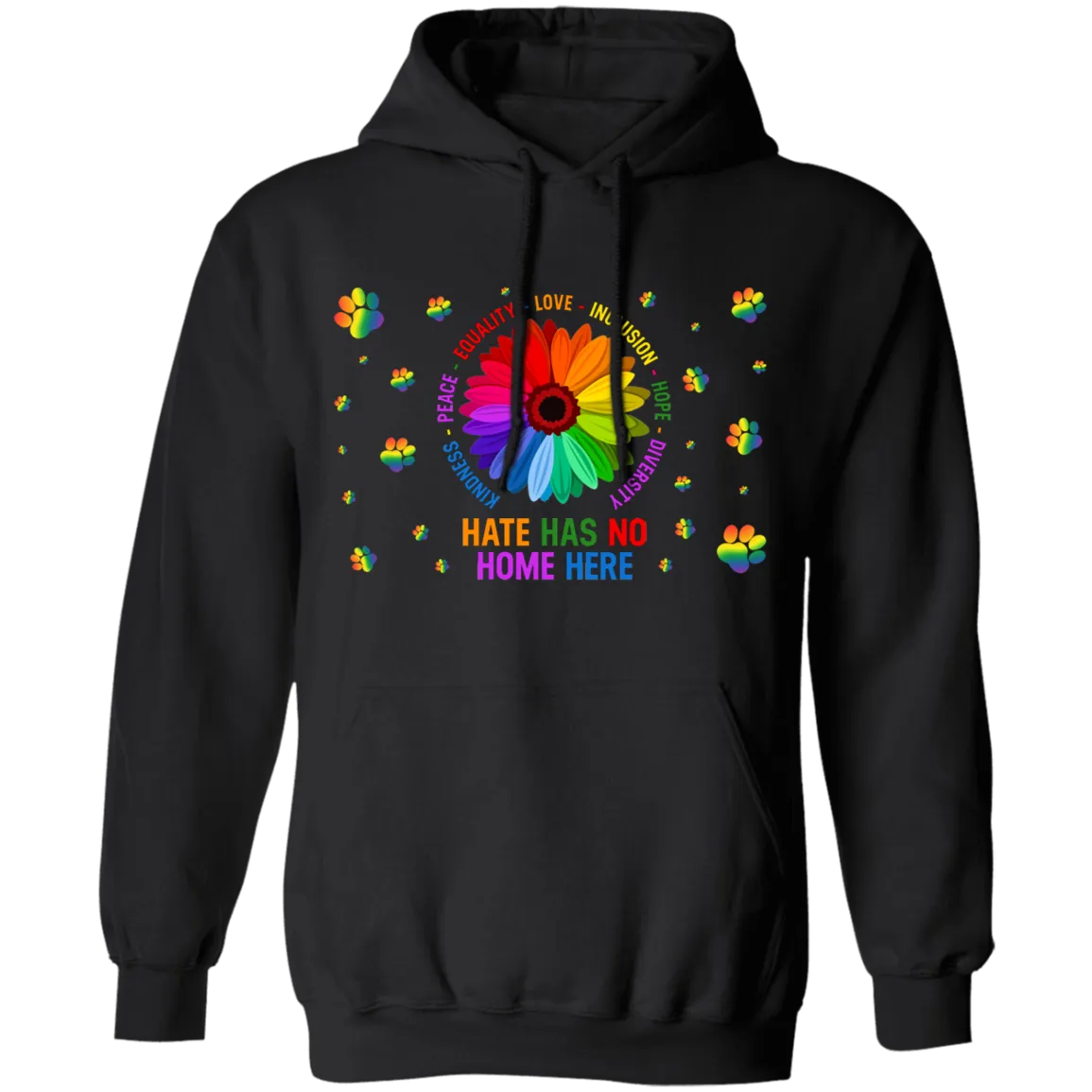 Hate has no home here dog pullover hoodie