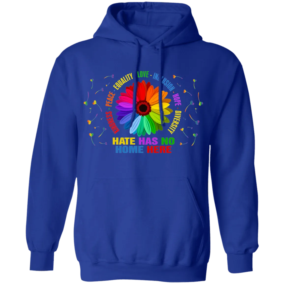 Hate has no home here heart Pullover Hoodie