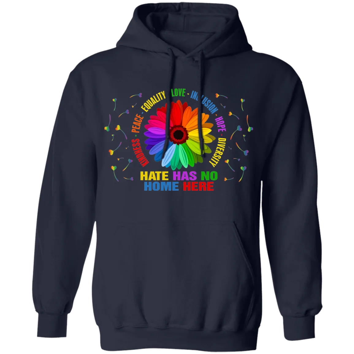 Hate has no home here heart Pullover Hoodie