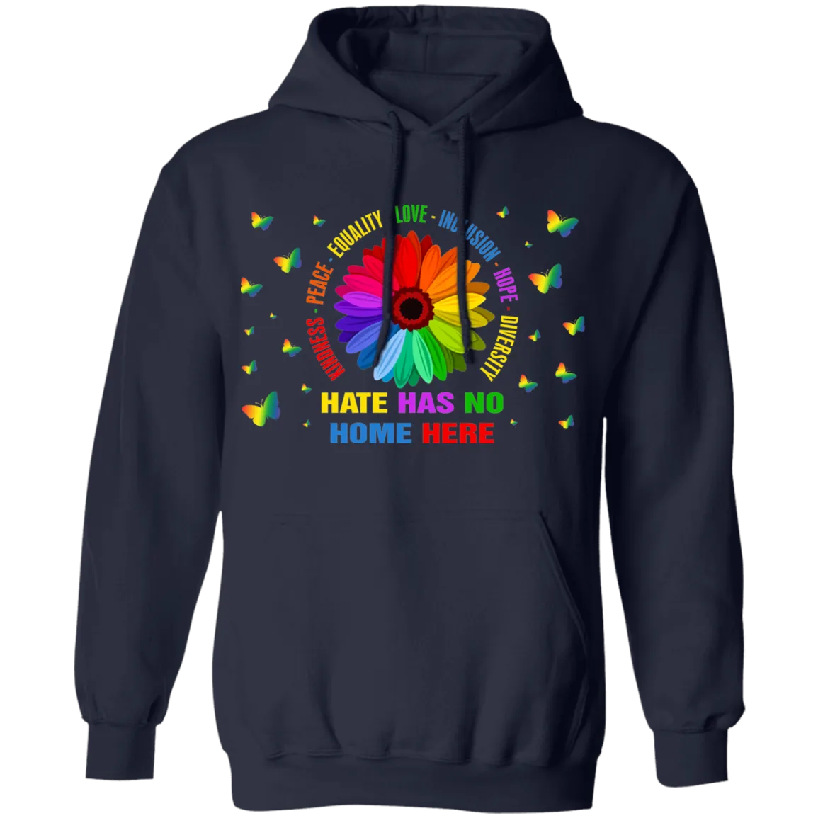 Hate has no home here Pullover Hoodie