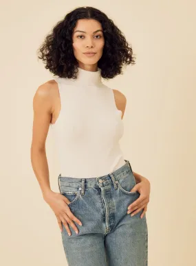 Hollie Sleeveless Bodysuit - Ivory