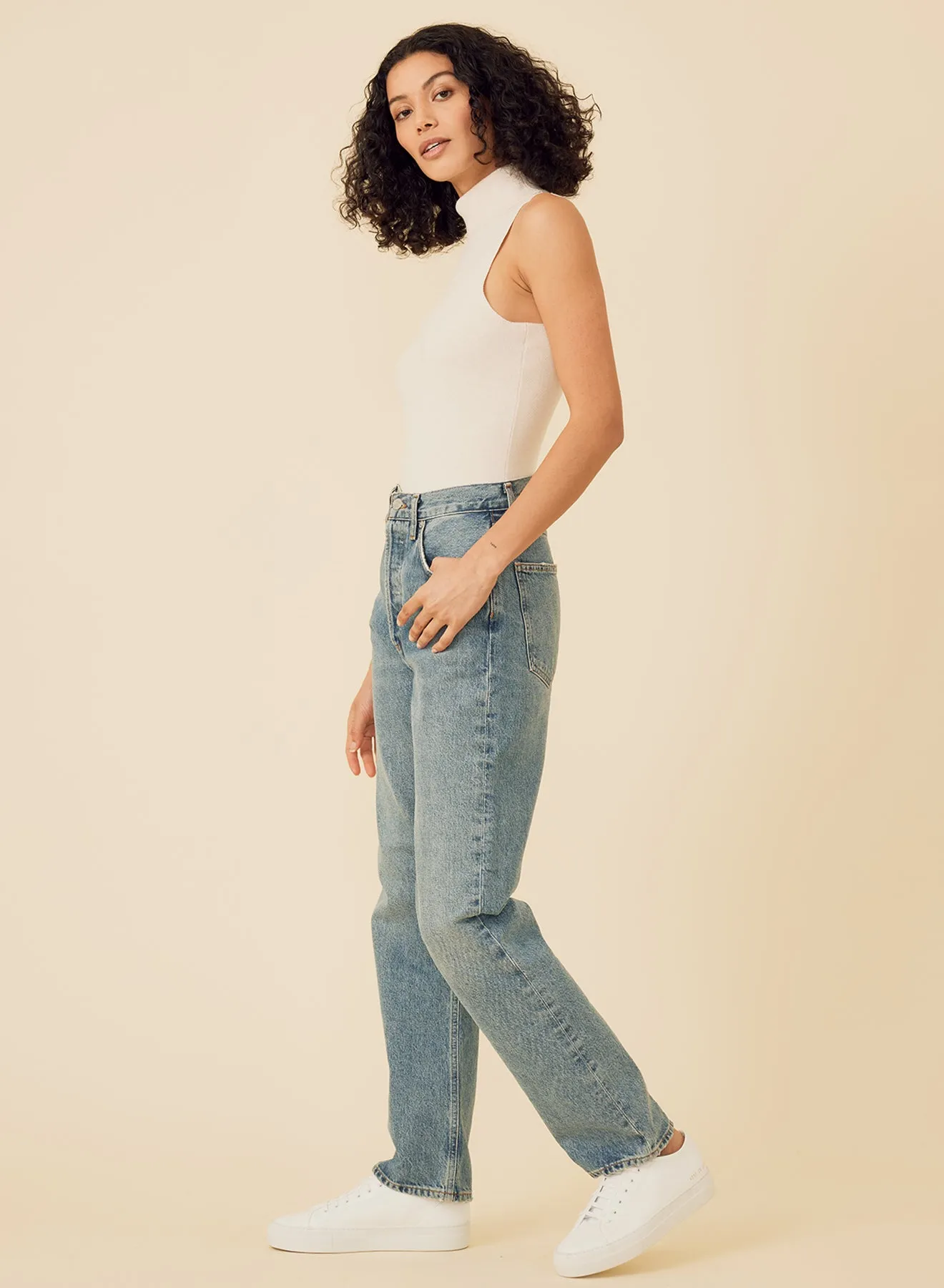 Hollie Sleeveless Bodysuit - Ivory