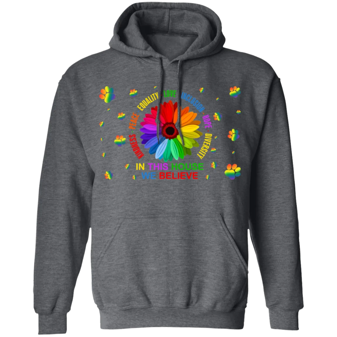 In this house we believe dog Pullover Hoodie