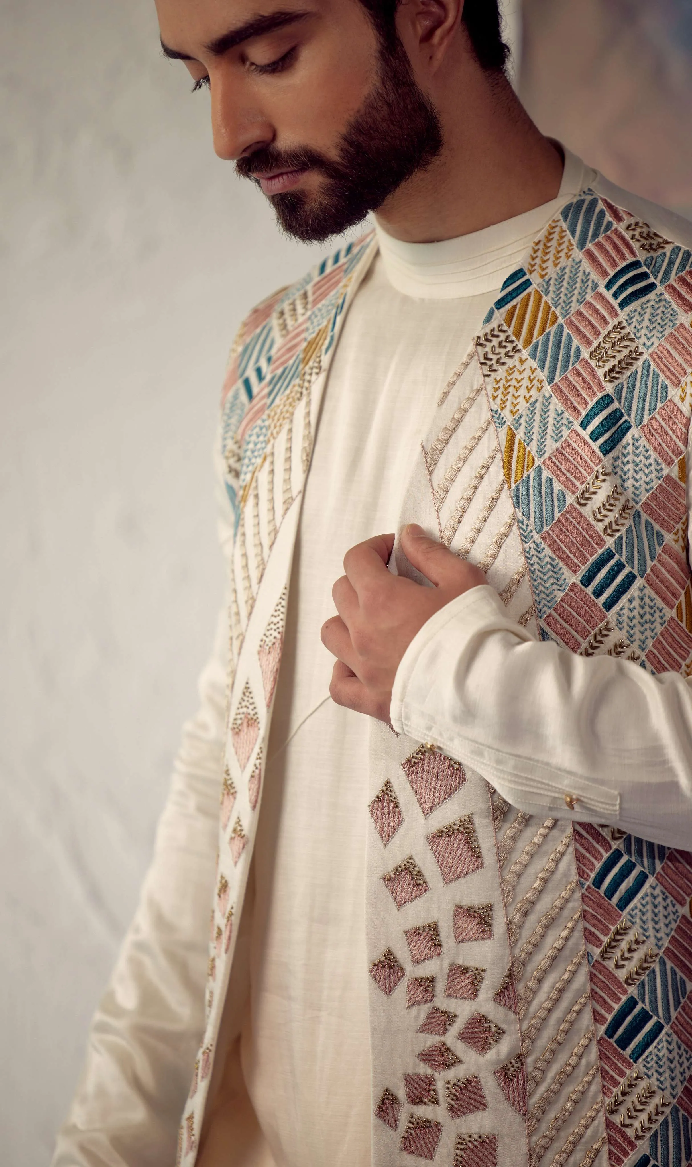 Ivory Ombre Kurta set