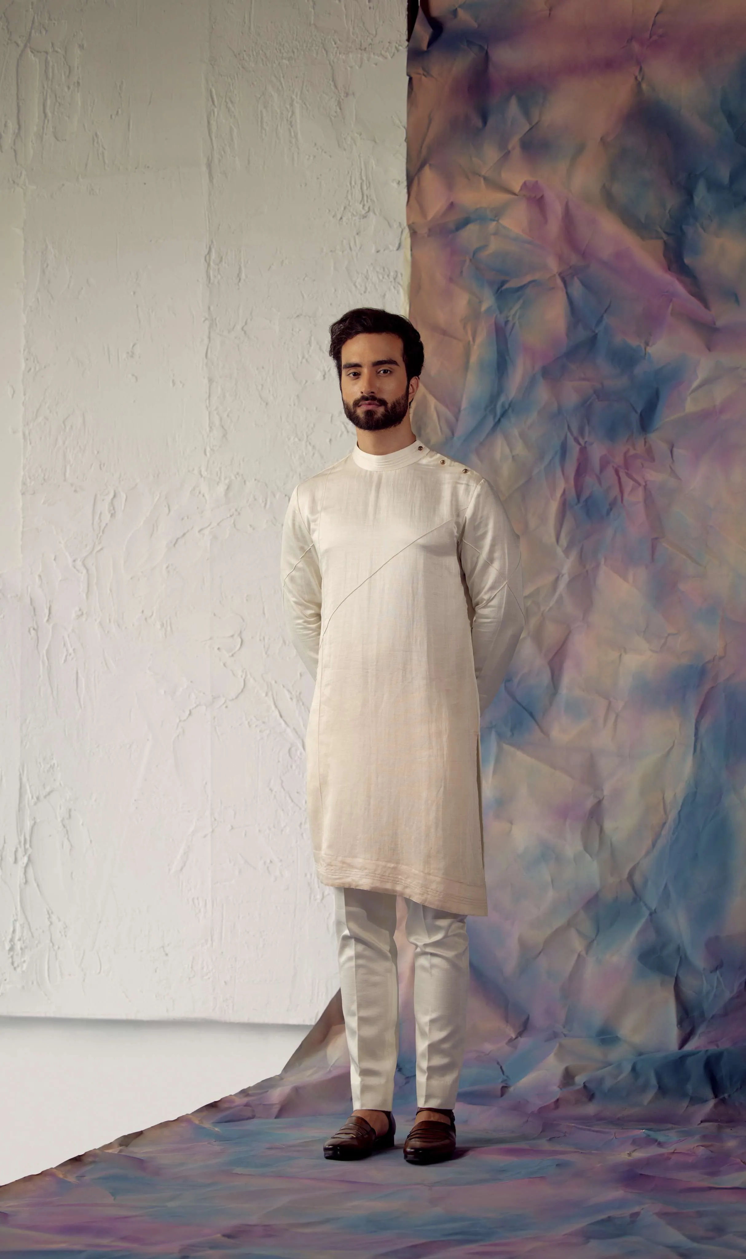 Ivory Ombre Kurta set