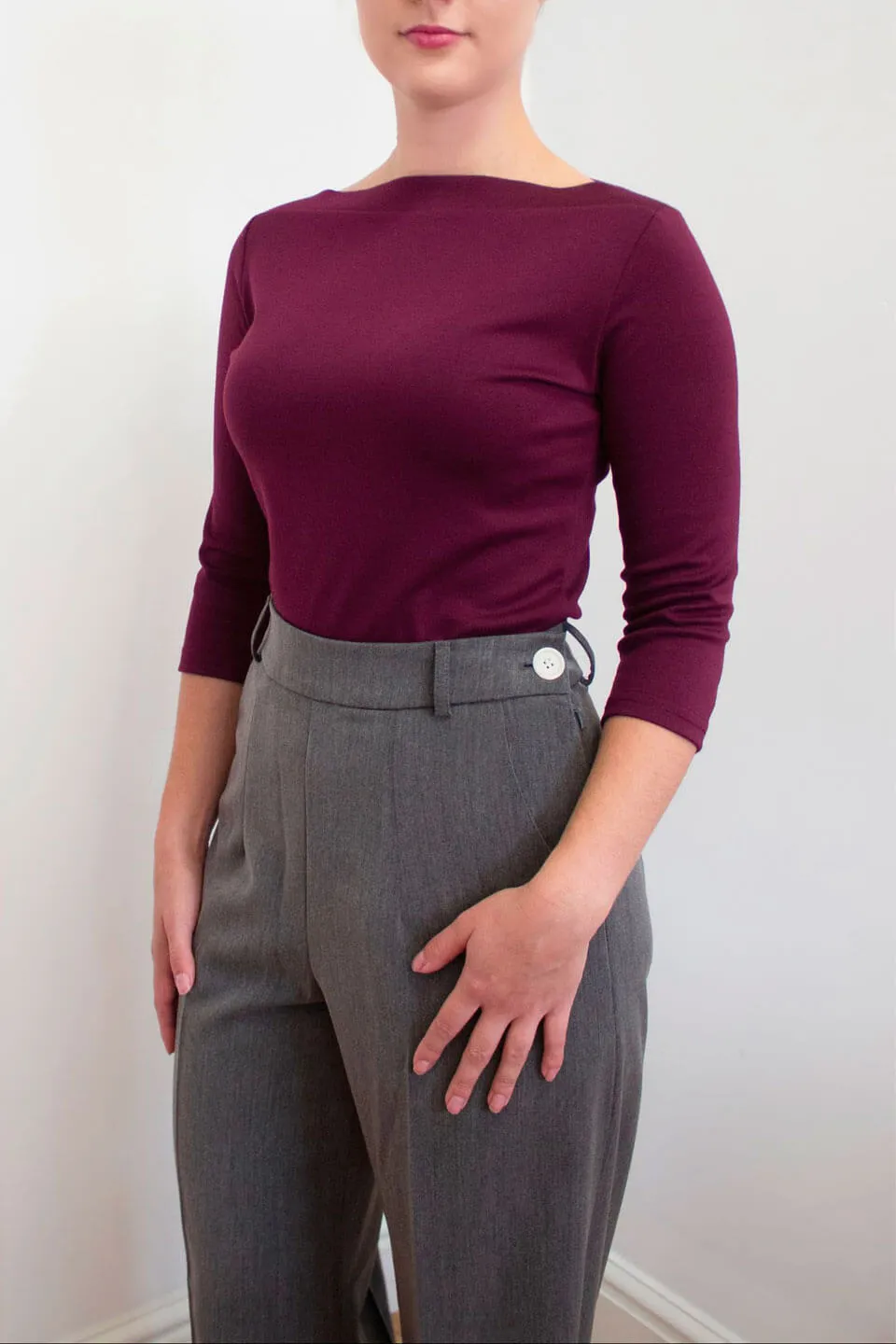 Janet Top in Plum