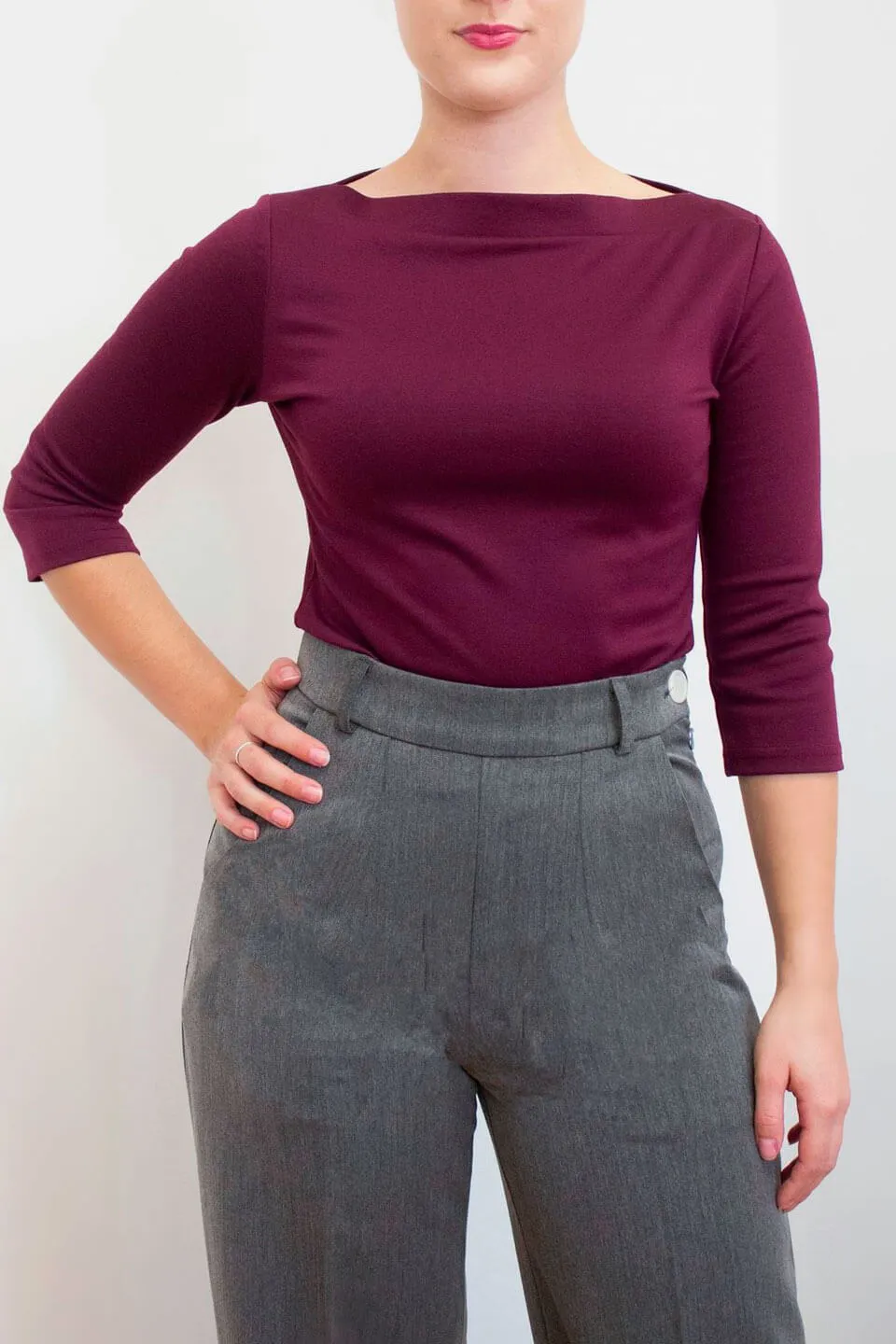 Janet Top in Plum