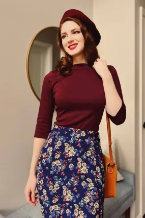 Janet Top in Plum