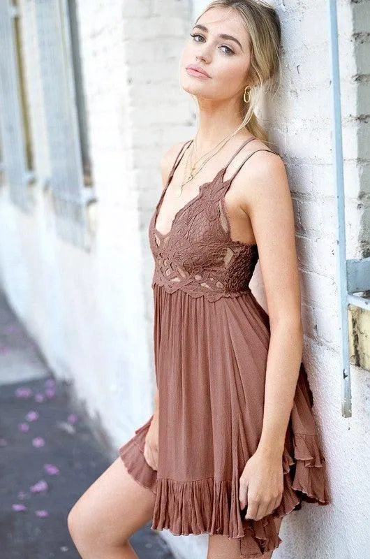 La Miel Monterey Boho Bralette Dress