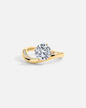 LAGUNA Wave Ring   Round Brilliant