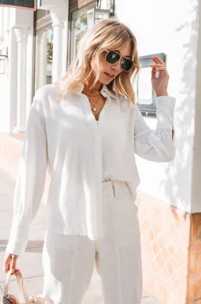 Lovely in Linen Button Down Shirt