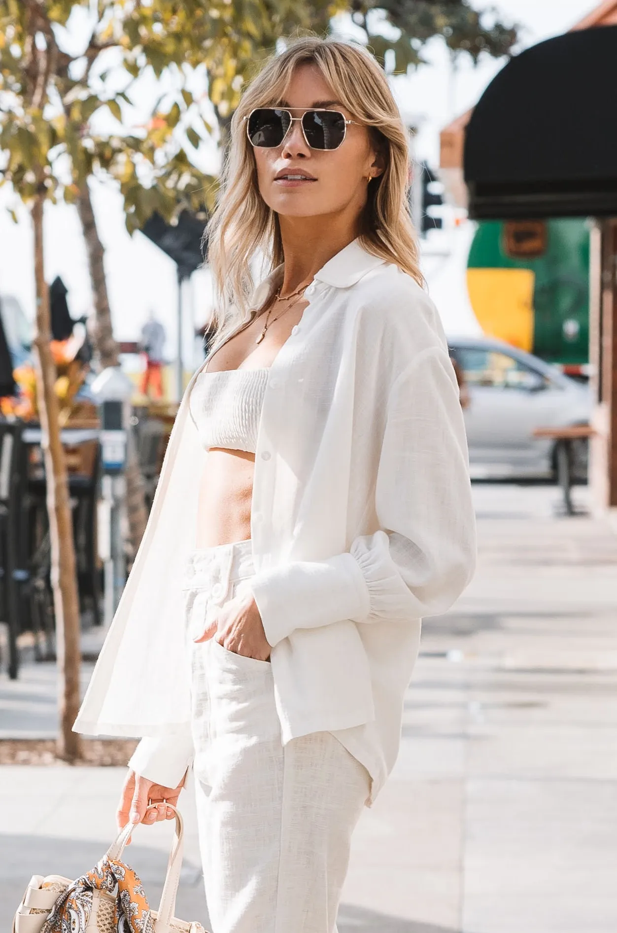 Lovely in Linen Button Down Shirt