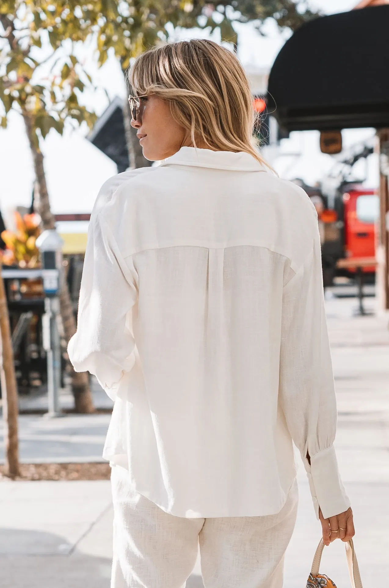 Lovely in Linen Button Down Shirt