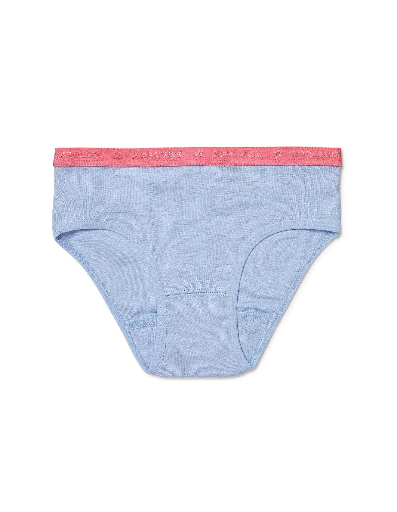 Marquise 2 Pack Girls Everyday Underwear - Powder Blue/ Pink
