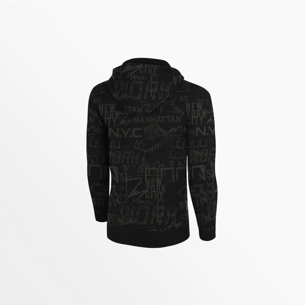 MEN'S FLEECE GRAPHIC PRINT PULLOVER HOODIE