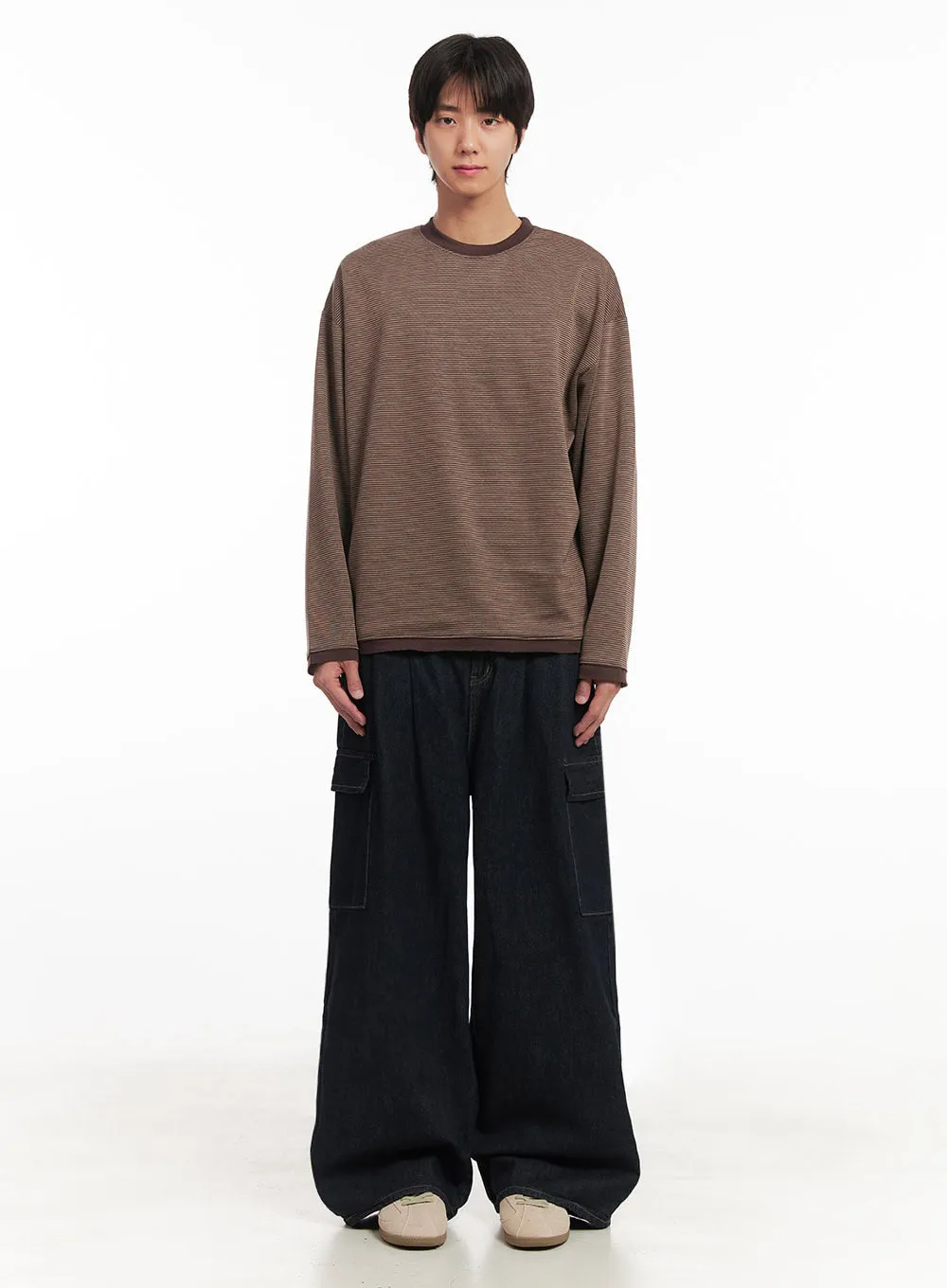 Men's Thin-Stripe Sweatshirt IA511