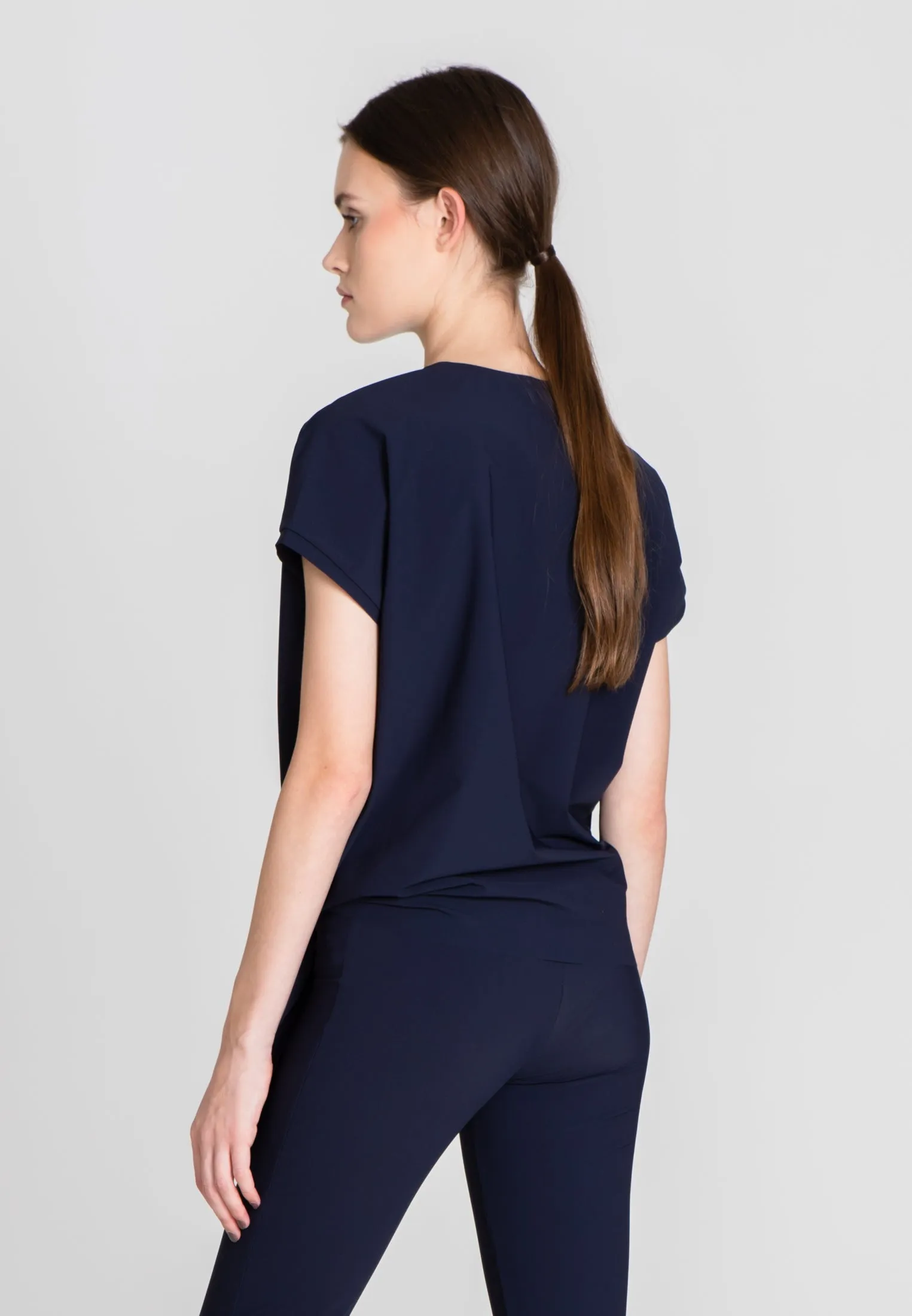Mini Knot Sport Top - Blue Opaque
