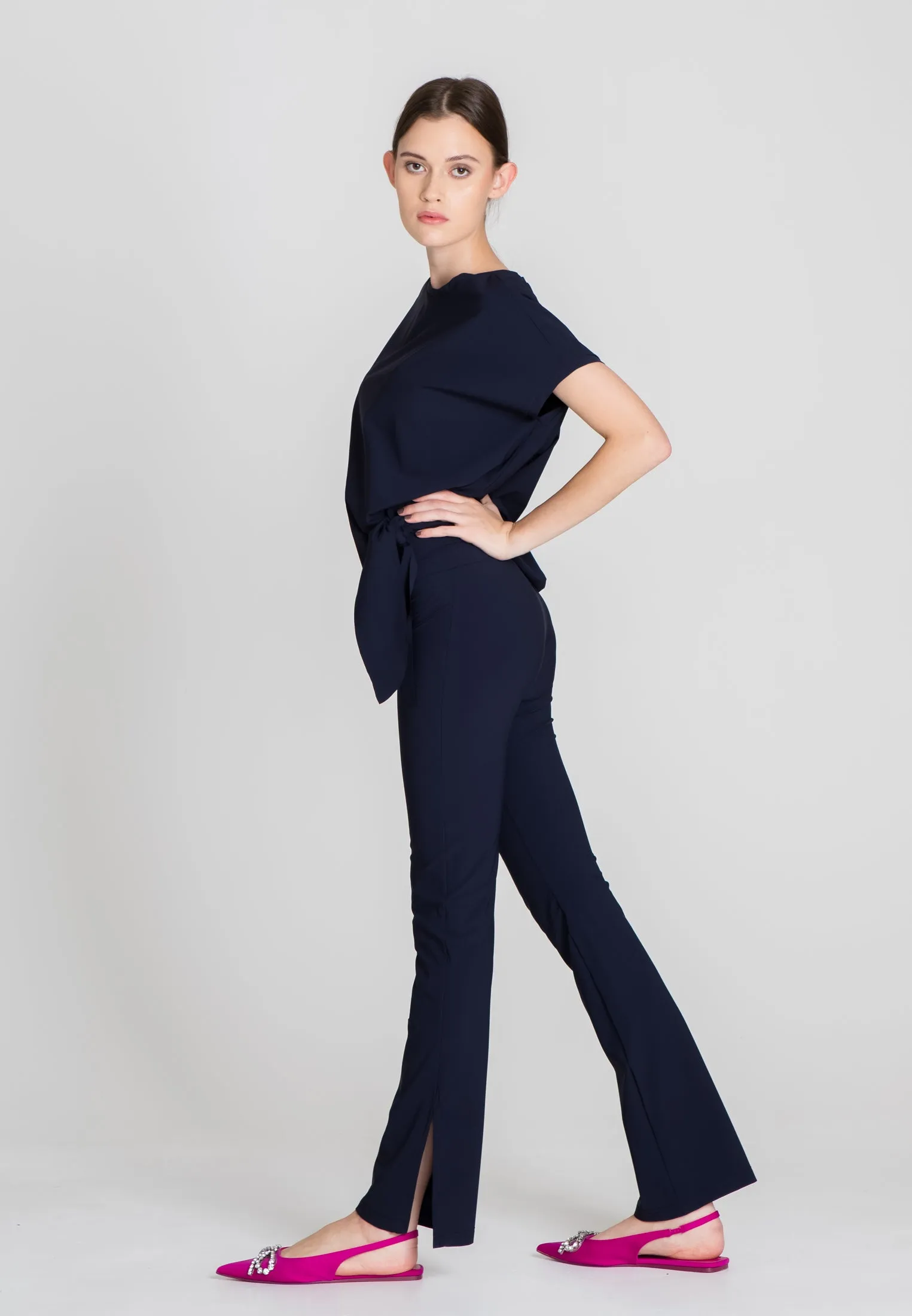 Mini Knot Sport Top - Blue Opaque