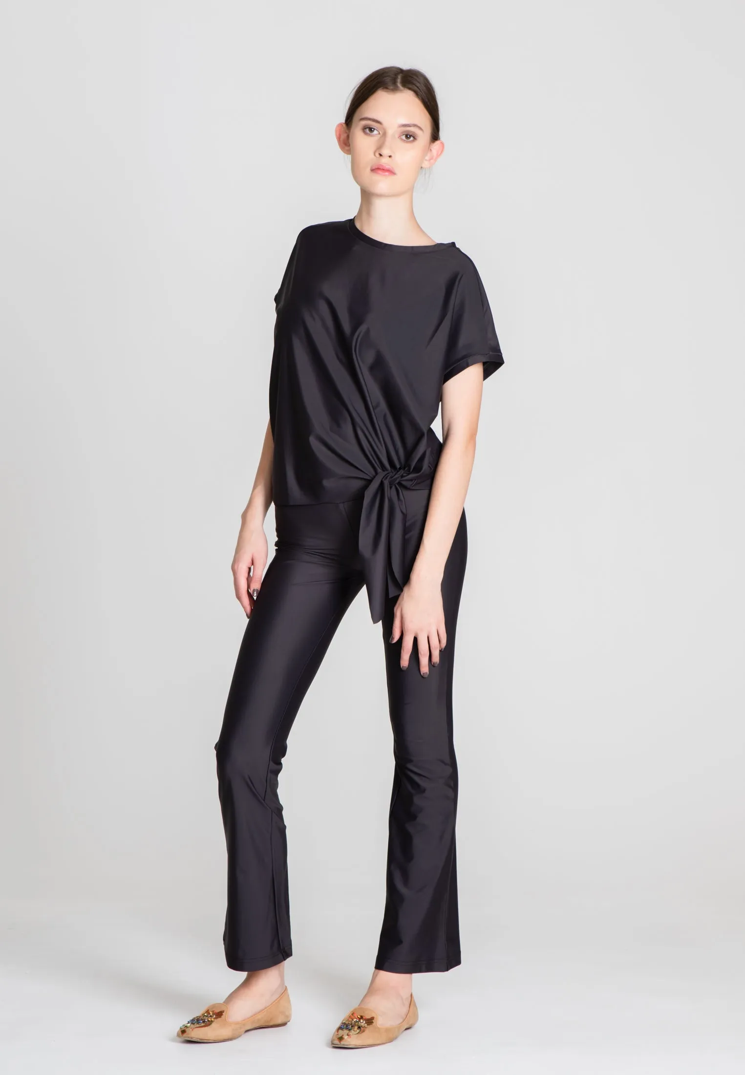 Mini Knot Sport Top - Caviar