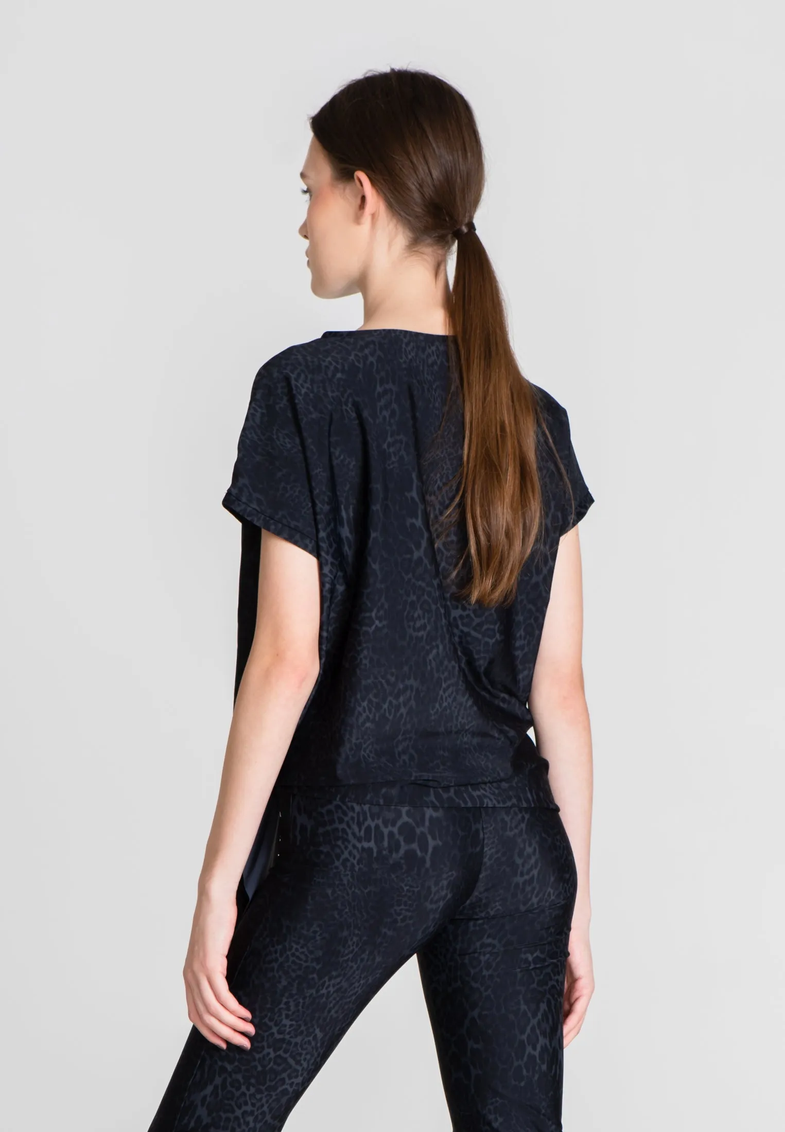 Mini Knot Sport Top - Grey Leo
