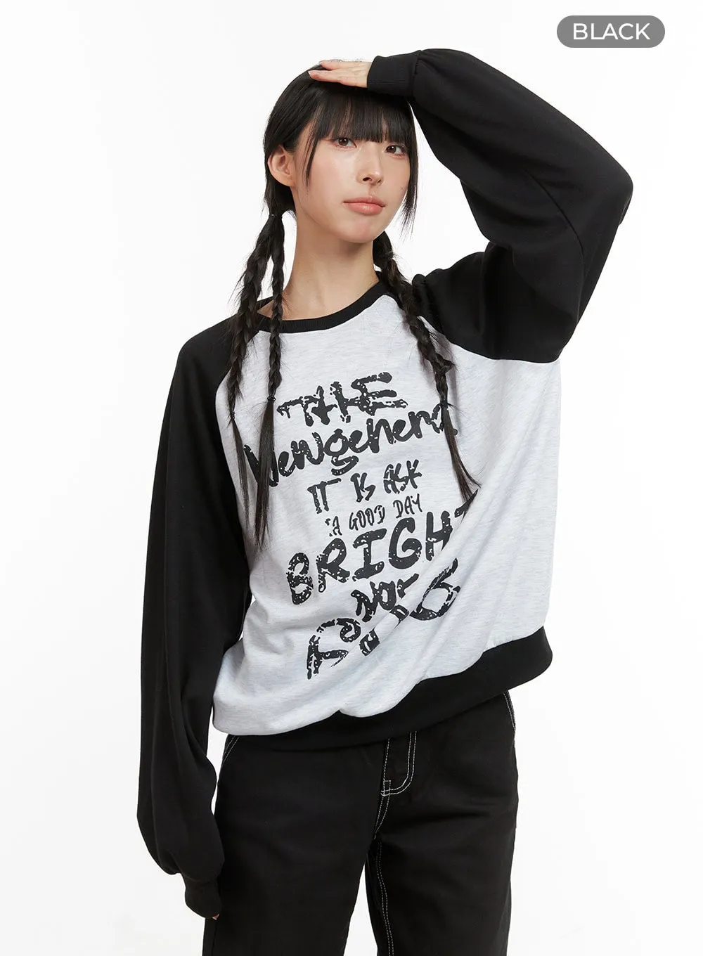 Oversized Raglan Sweatshirt CG420