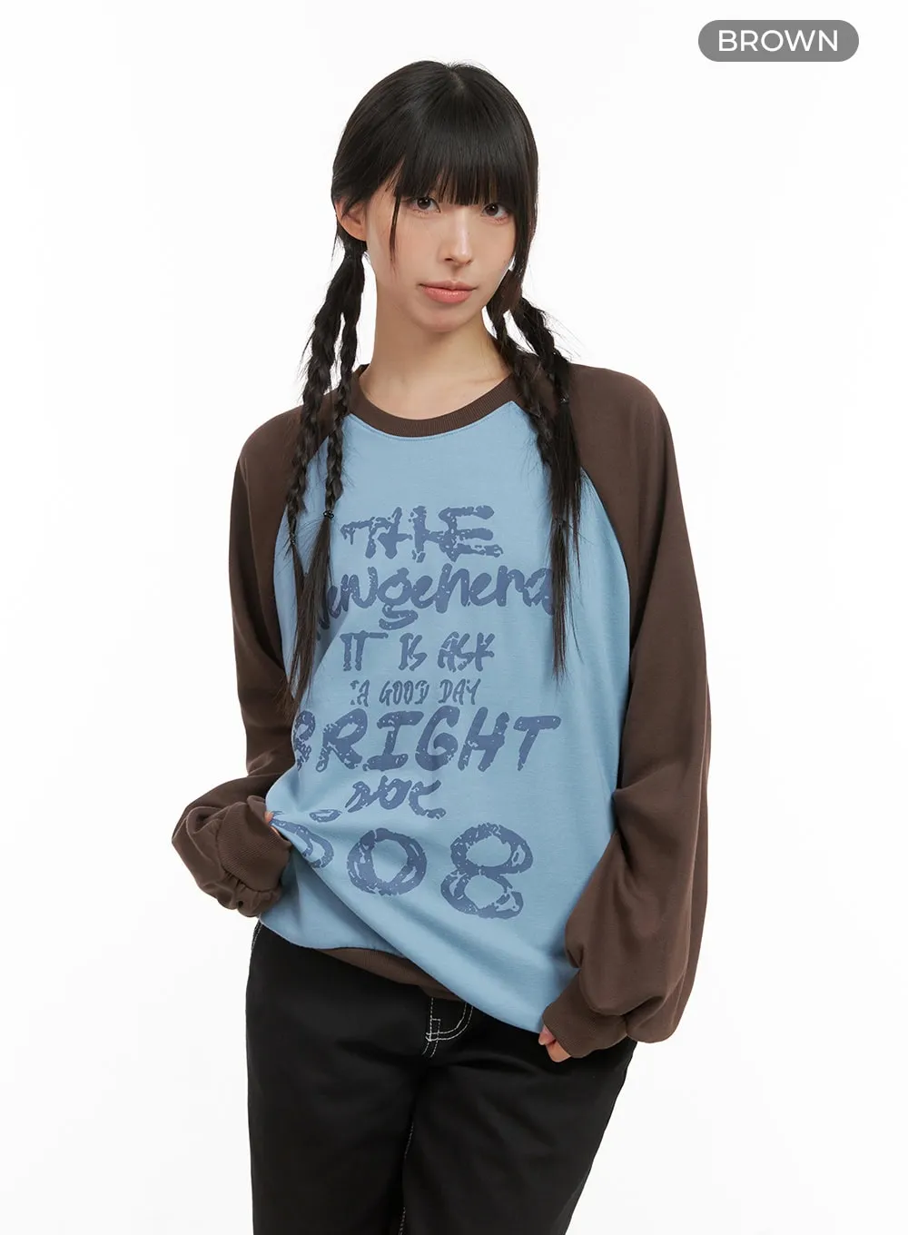 Oversized Raglan Sweatshirt CG420