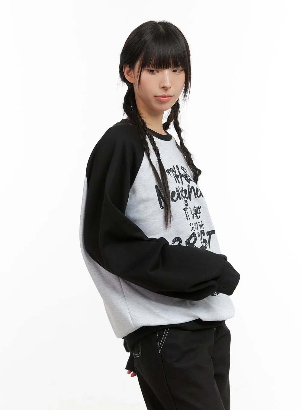 Oversized Raglan Sweatshirt CG420