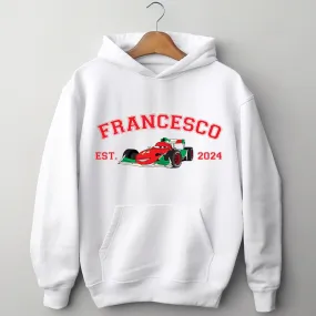 Personalized Disney Cars Francesco Adult Hoodie
