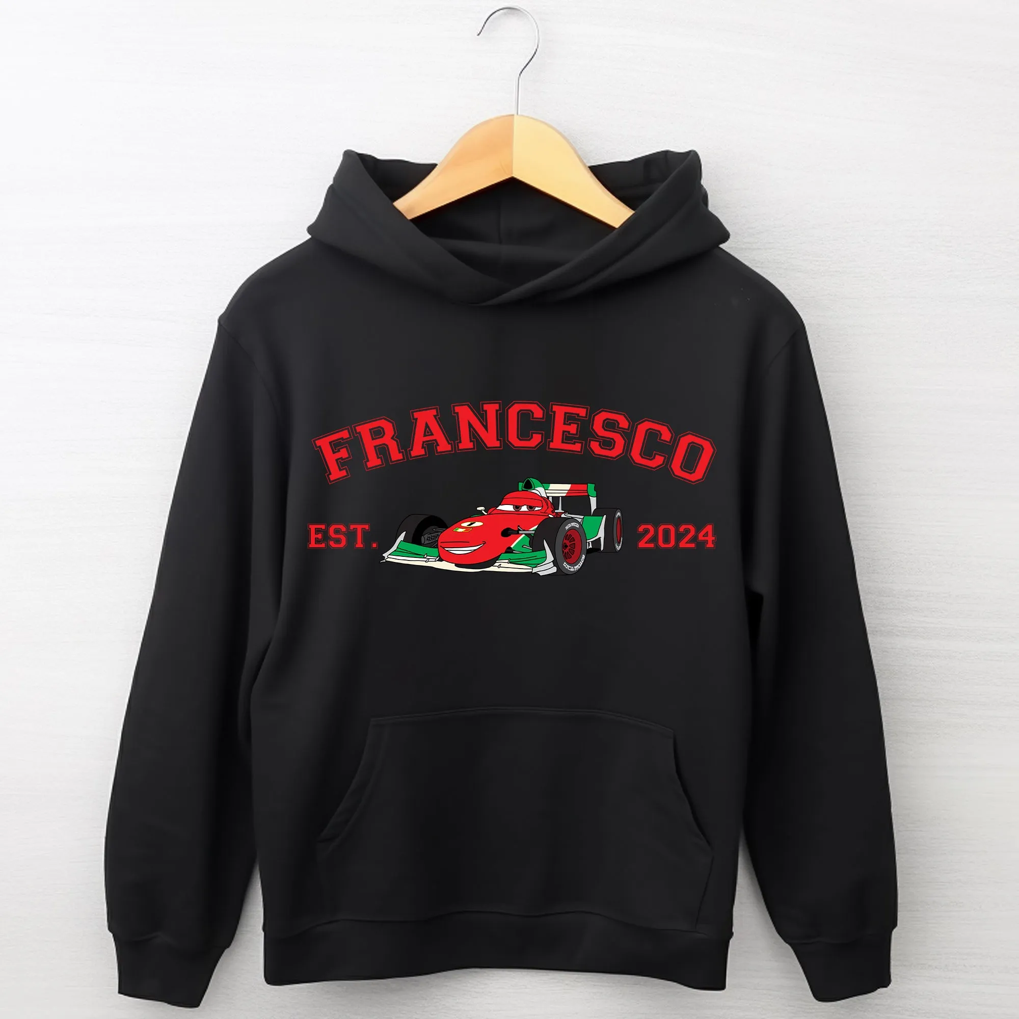 Personalized Disney Cars Francesco Adult Hoodie