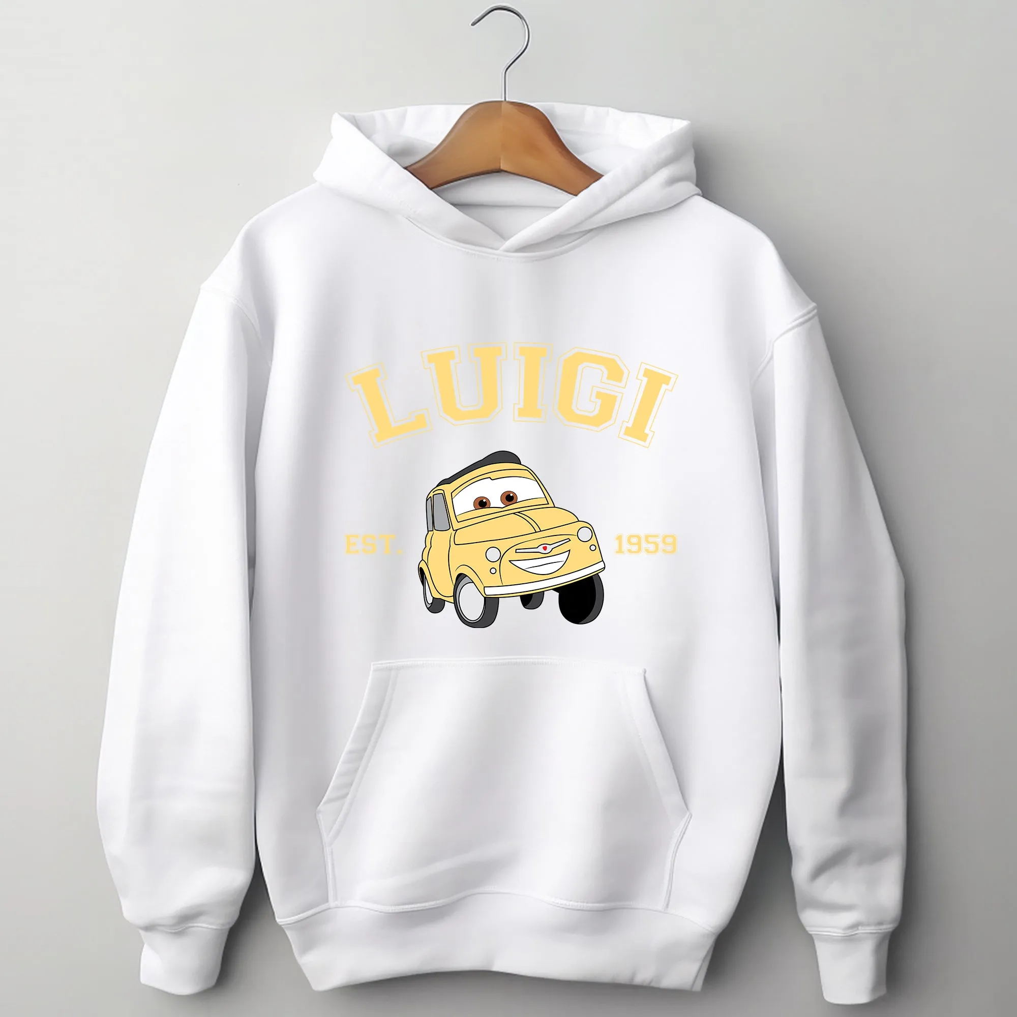 Personalized Disney Cars Luigi Adult Hoodie