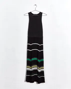 Proenza Schouler stripe detail midi dress, black, 6