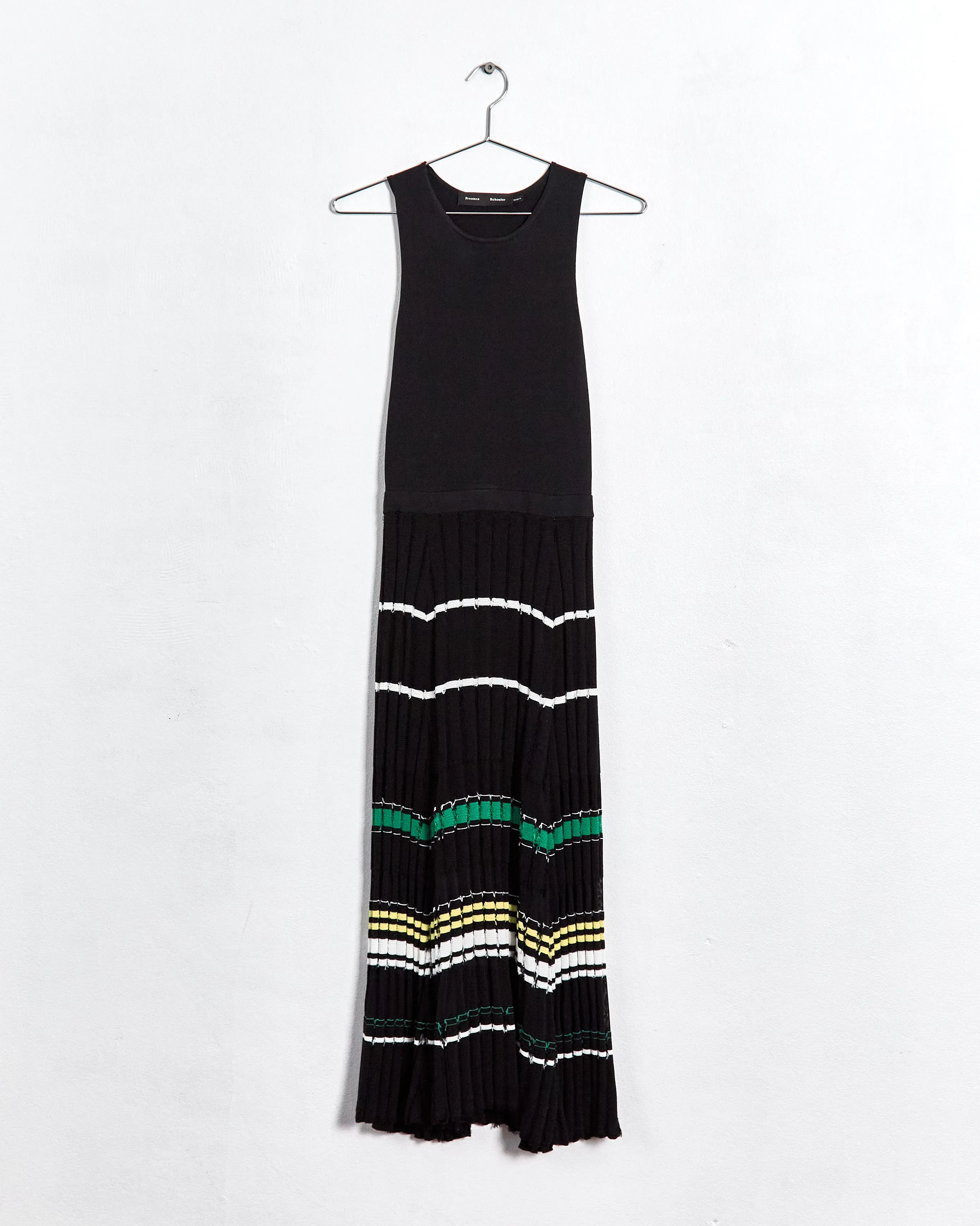 Proenza Schouler stripe detail midi dress, black, 6