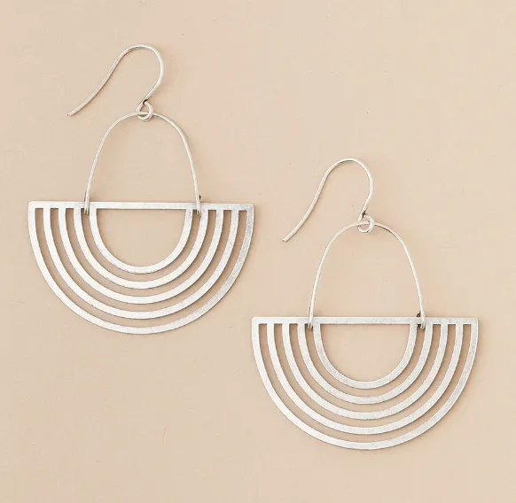 Refined Earring Collection - Solar Rays/Sterling Silver