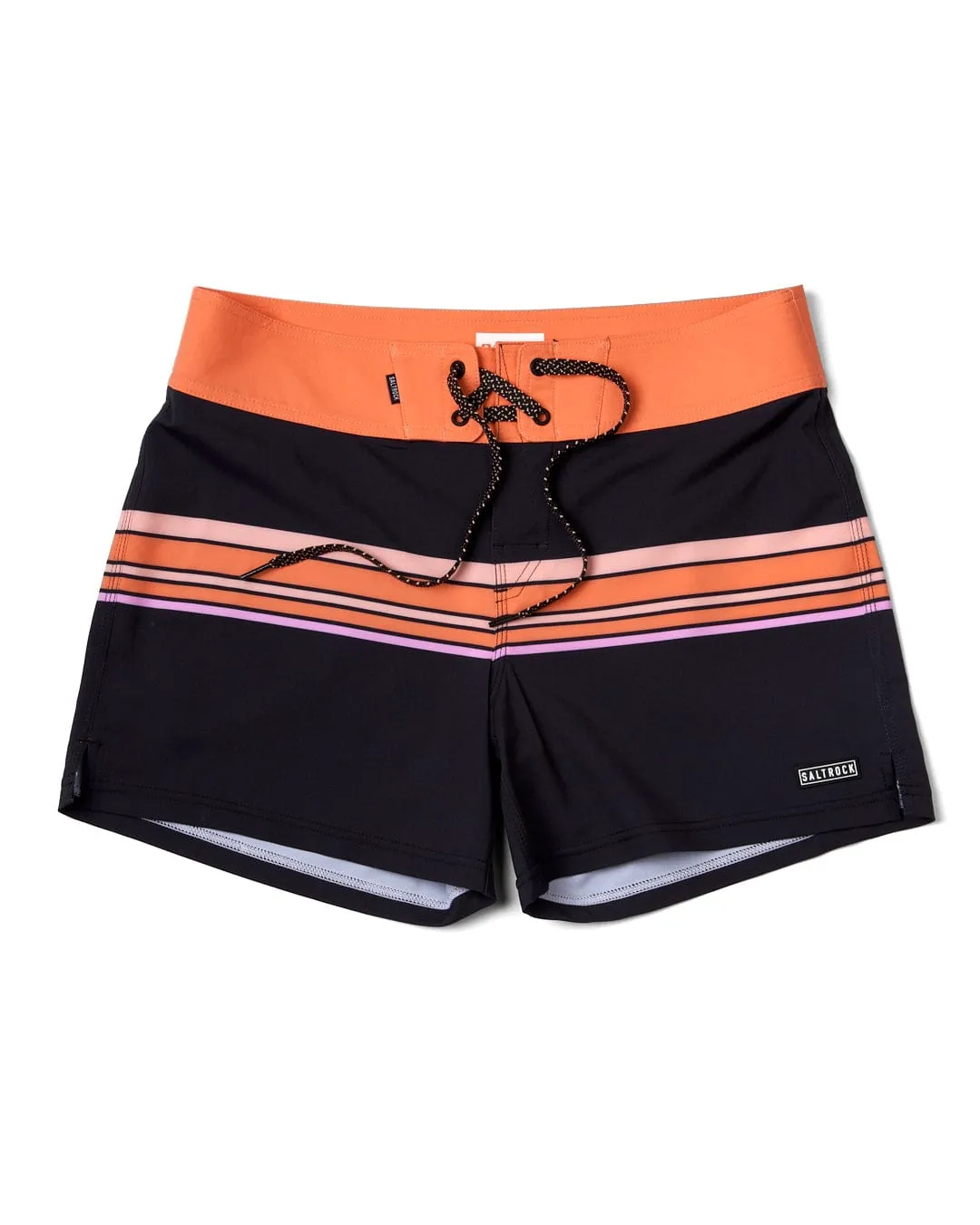 Retro Ribbon - Womens Boardshorts - Black