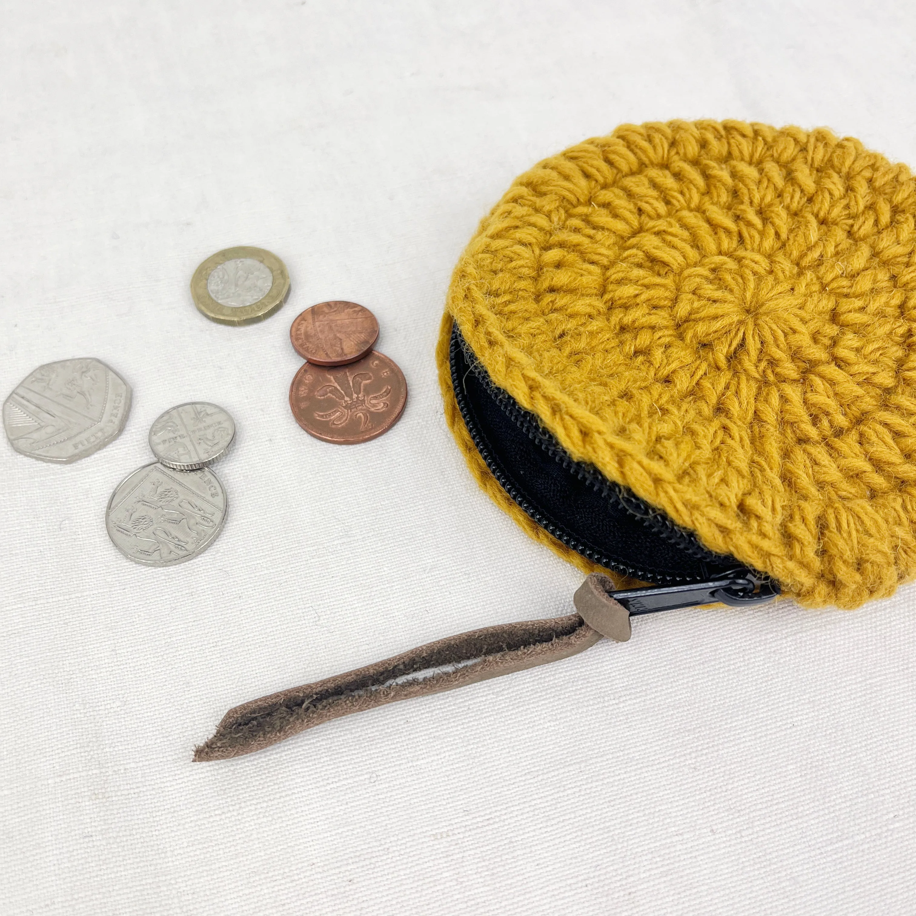 RICA Crochet Wool Circular Coin Purse (WS)