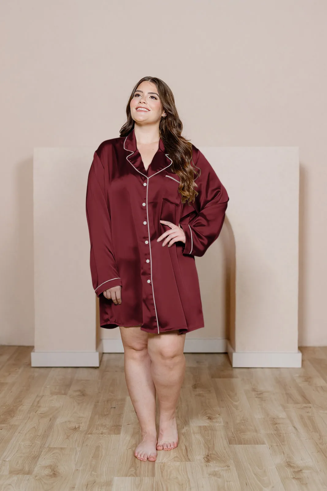 Rise 'n Shine Satin Sleep Dress | Made To Order