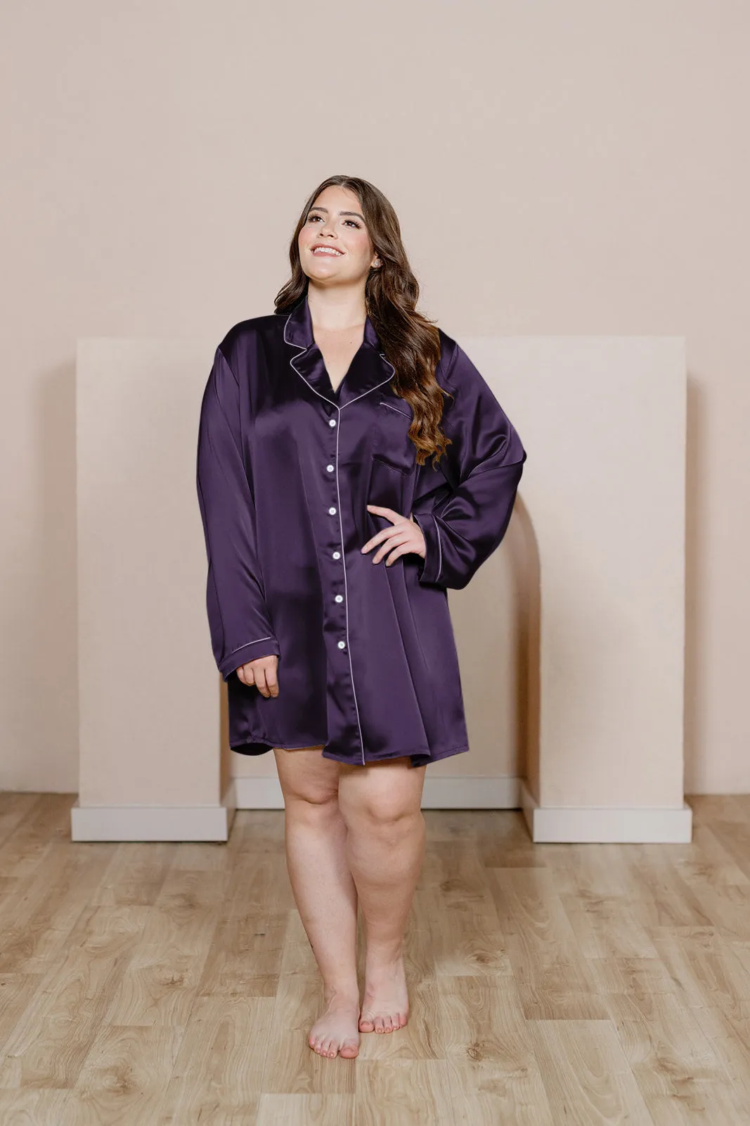 Rise 'n Shine Satin Sleep Dress | Made To Order