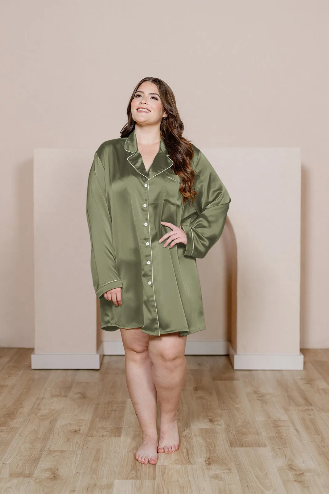 Rise 'n Shine Satin Sleep Dress | Made To Order