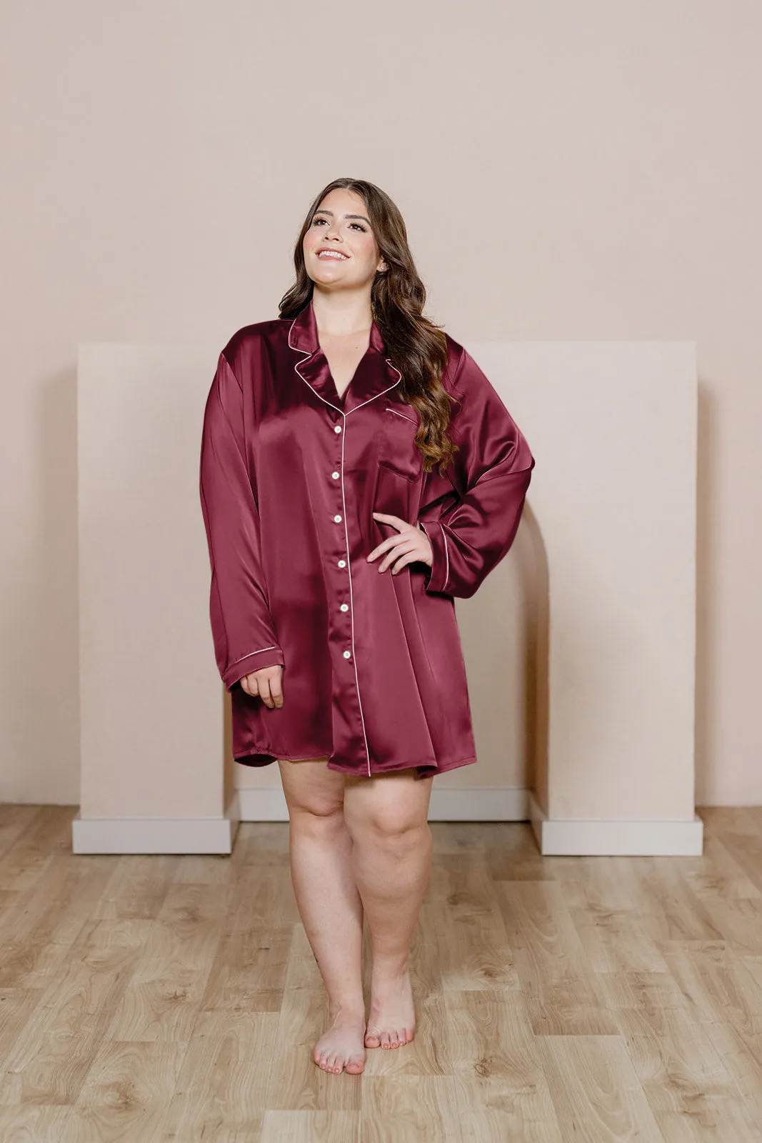 Rise 'n Shine Satin Sleep Dress | Made To Order