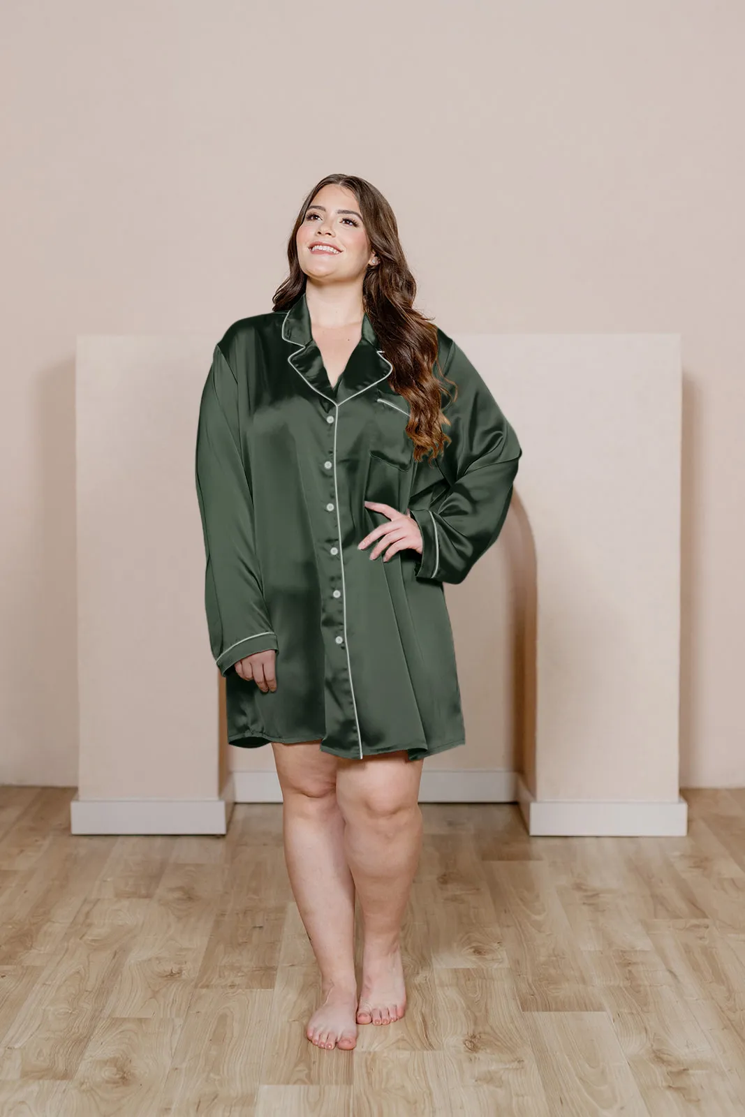 Rise 'n Shine Satin Sleep Dress | Made To Order