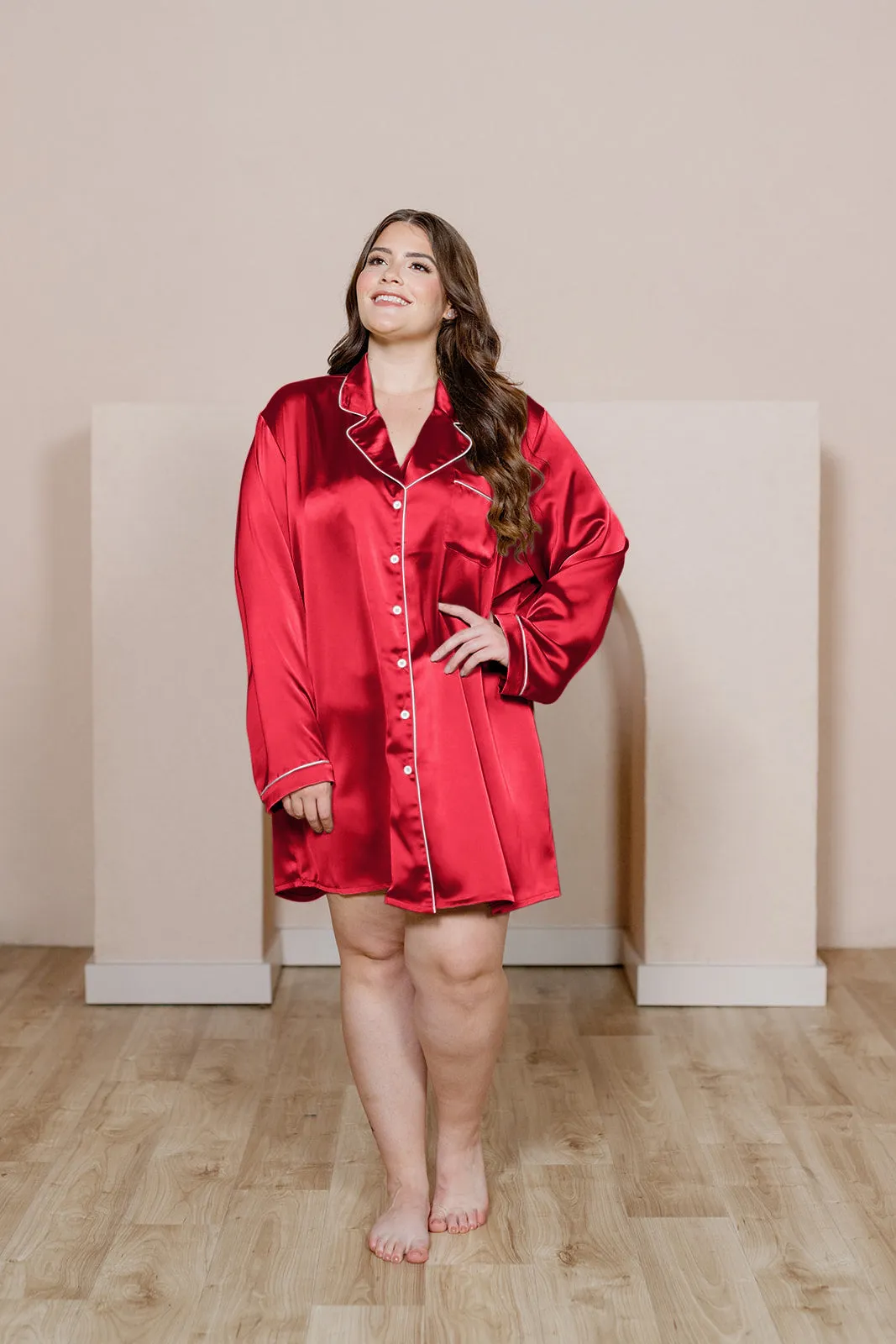 Rise 'n Shine Satin Sleep Dress | Made To Order