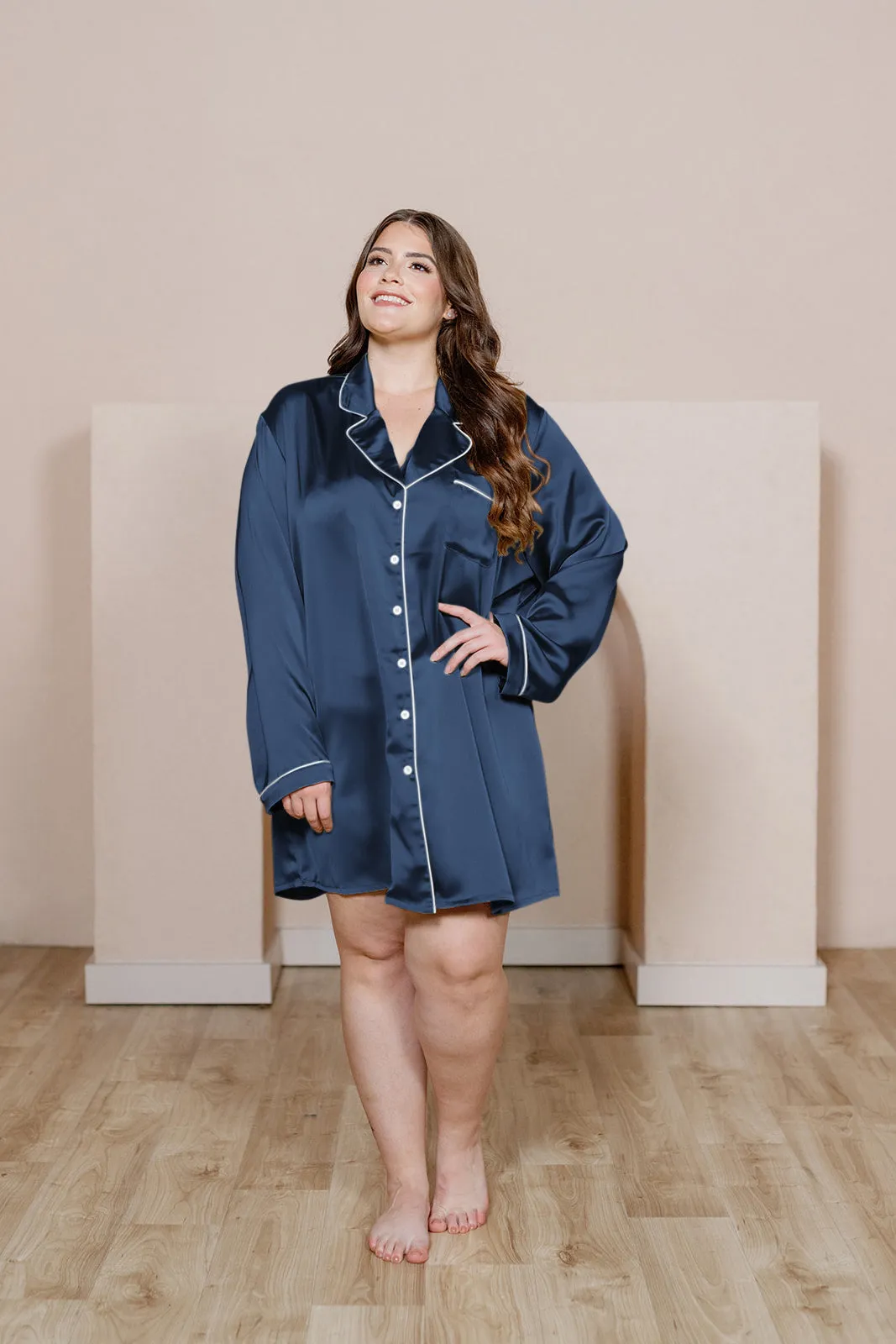 Rise 'n Shine Satin Sleep Dress | Made To Order