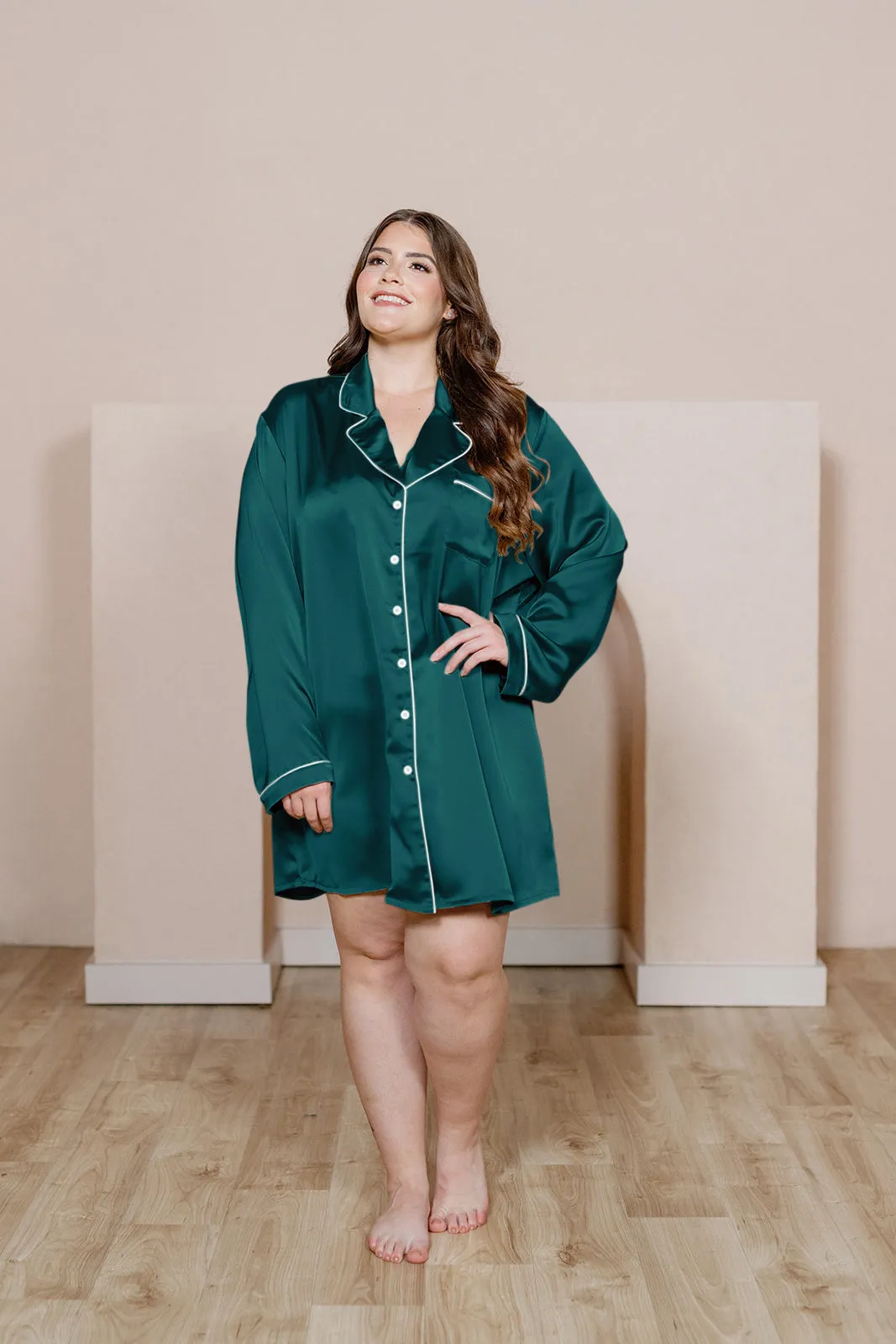 Rise 'n Shine Satin Sleep Dress | Made To Order