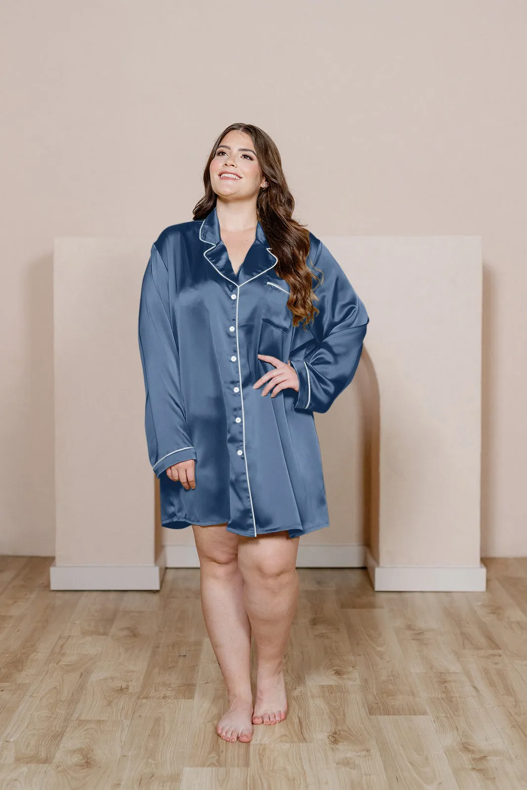 Rise 'n Shine Satin Sleep Dress | Made To Order