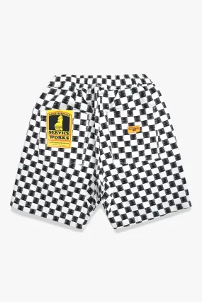 Service Works - Classic Chef Shorts - Mono Checker