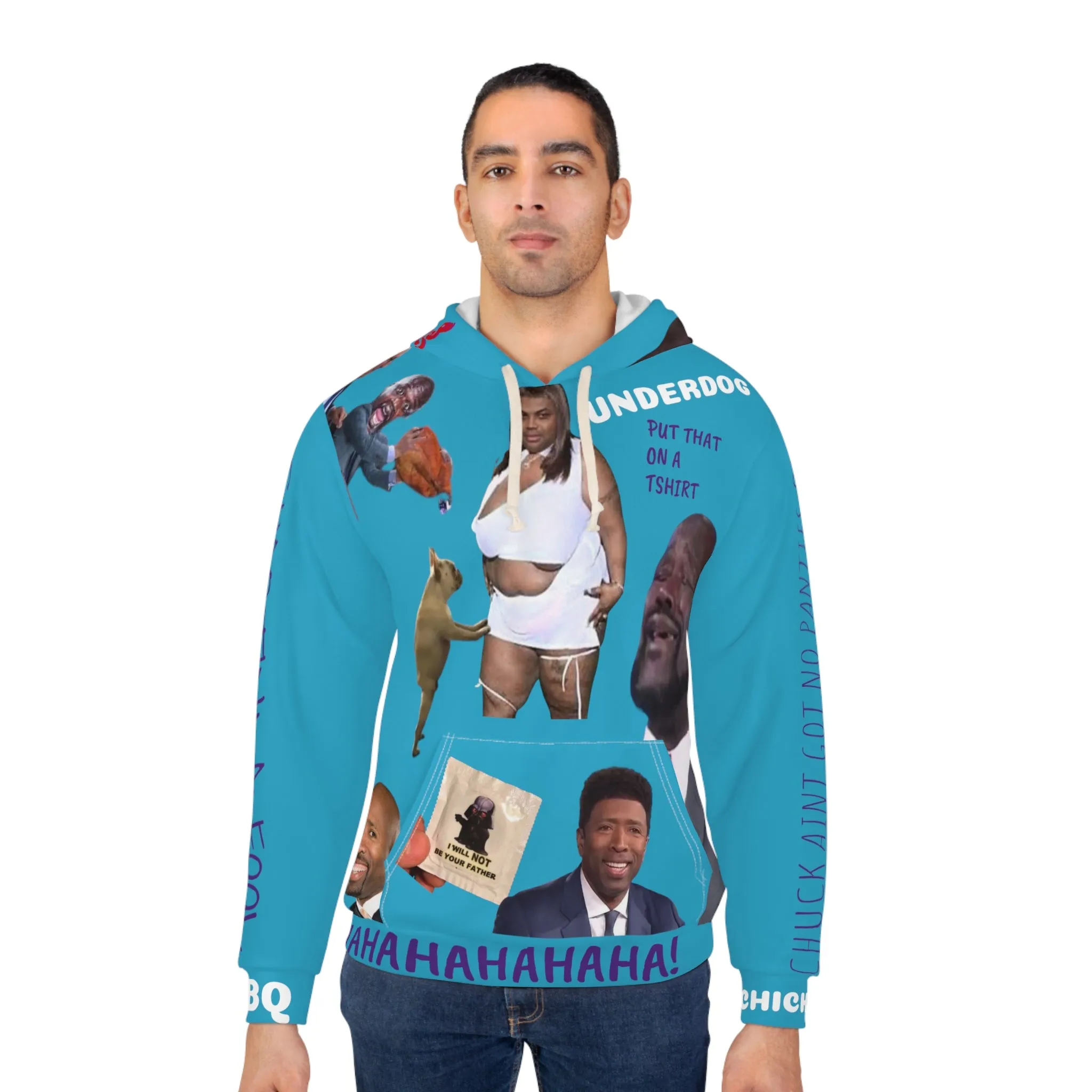 Shaqtin' A Fool Bbq Chicken AOP Unisex Pullover Hoodie