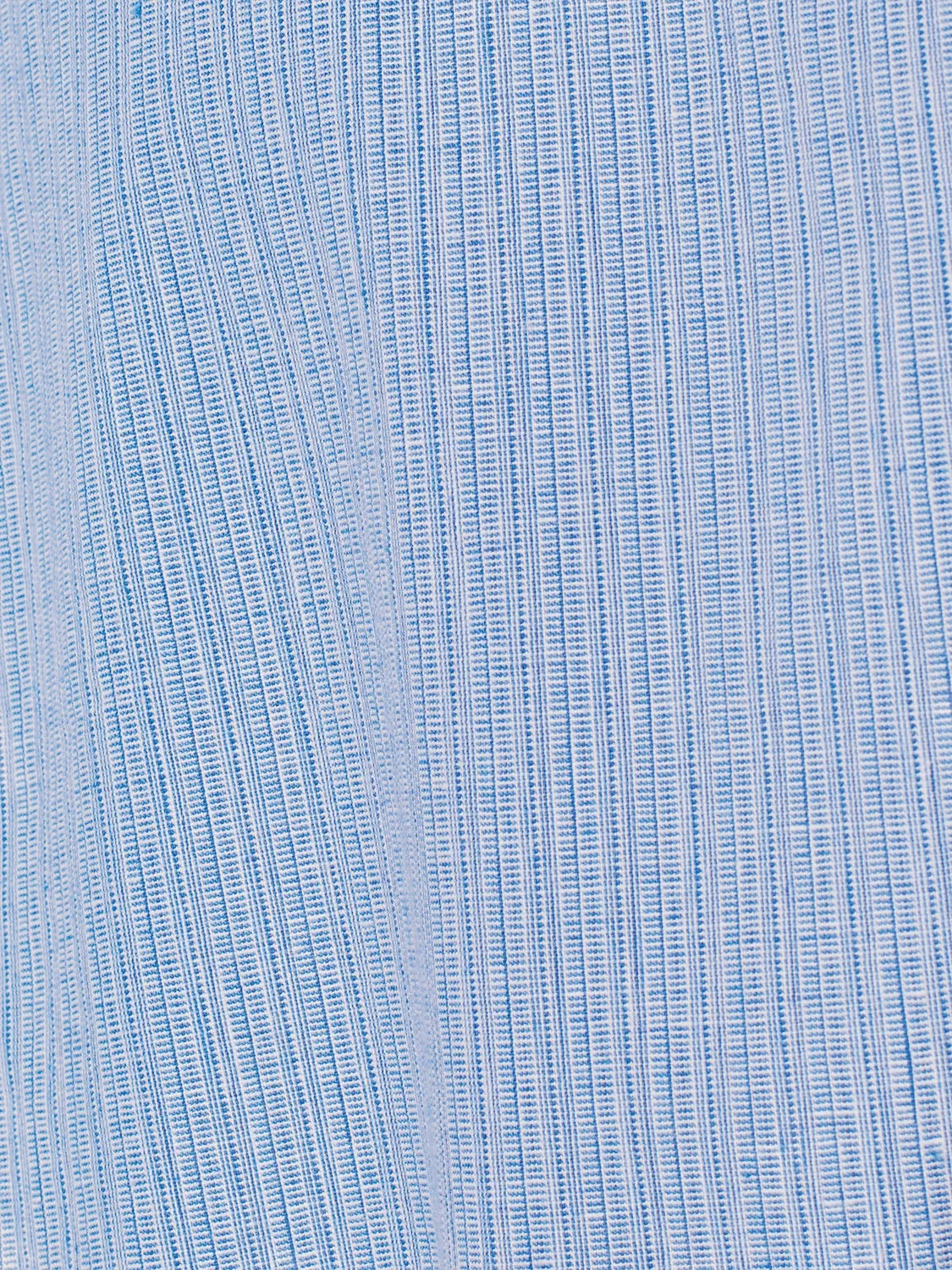 Short-Sleeved Shirt in Two-Colored Cotton-Linen Blend | Cobalt