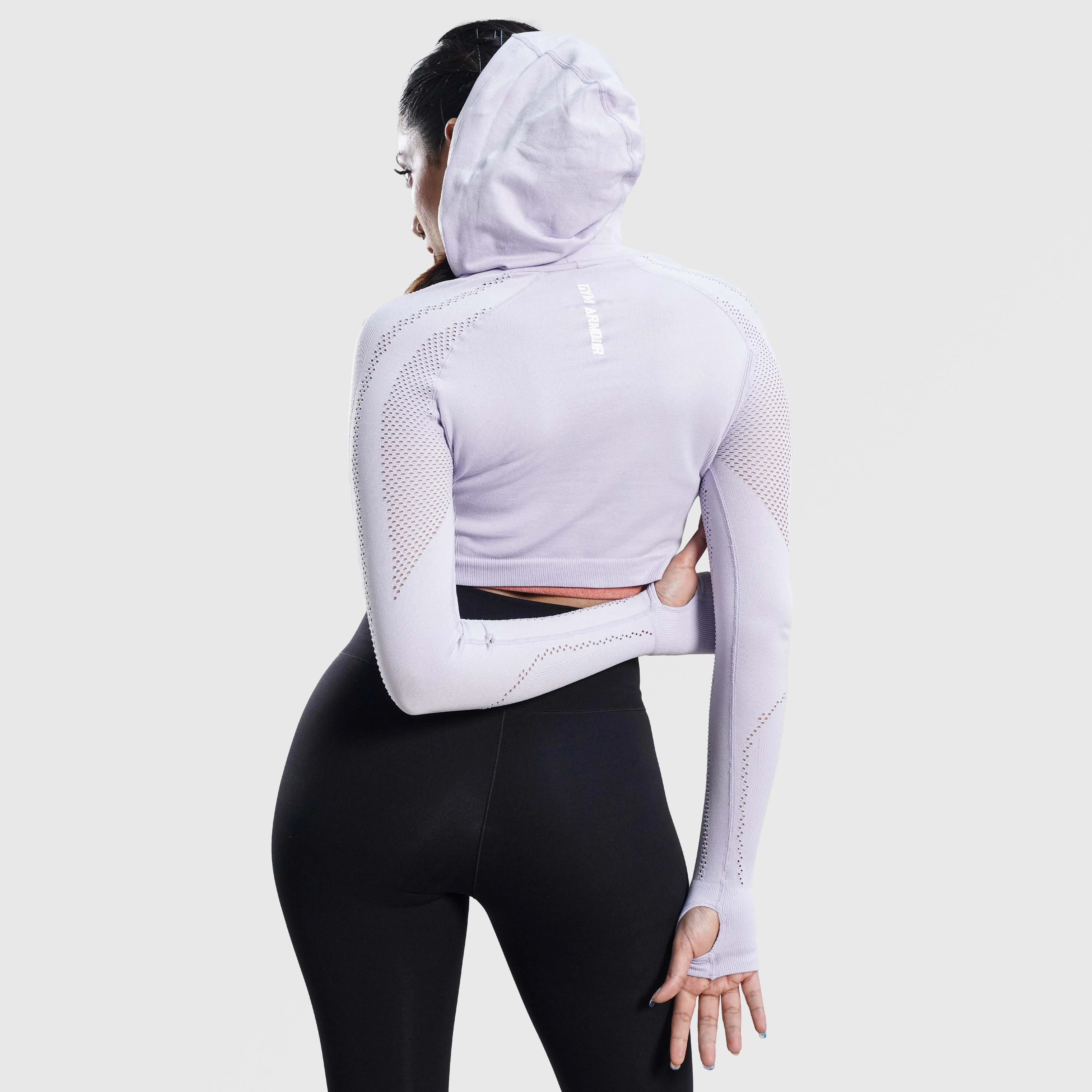 Snug Seamless Crop Top (Lavender)