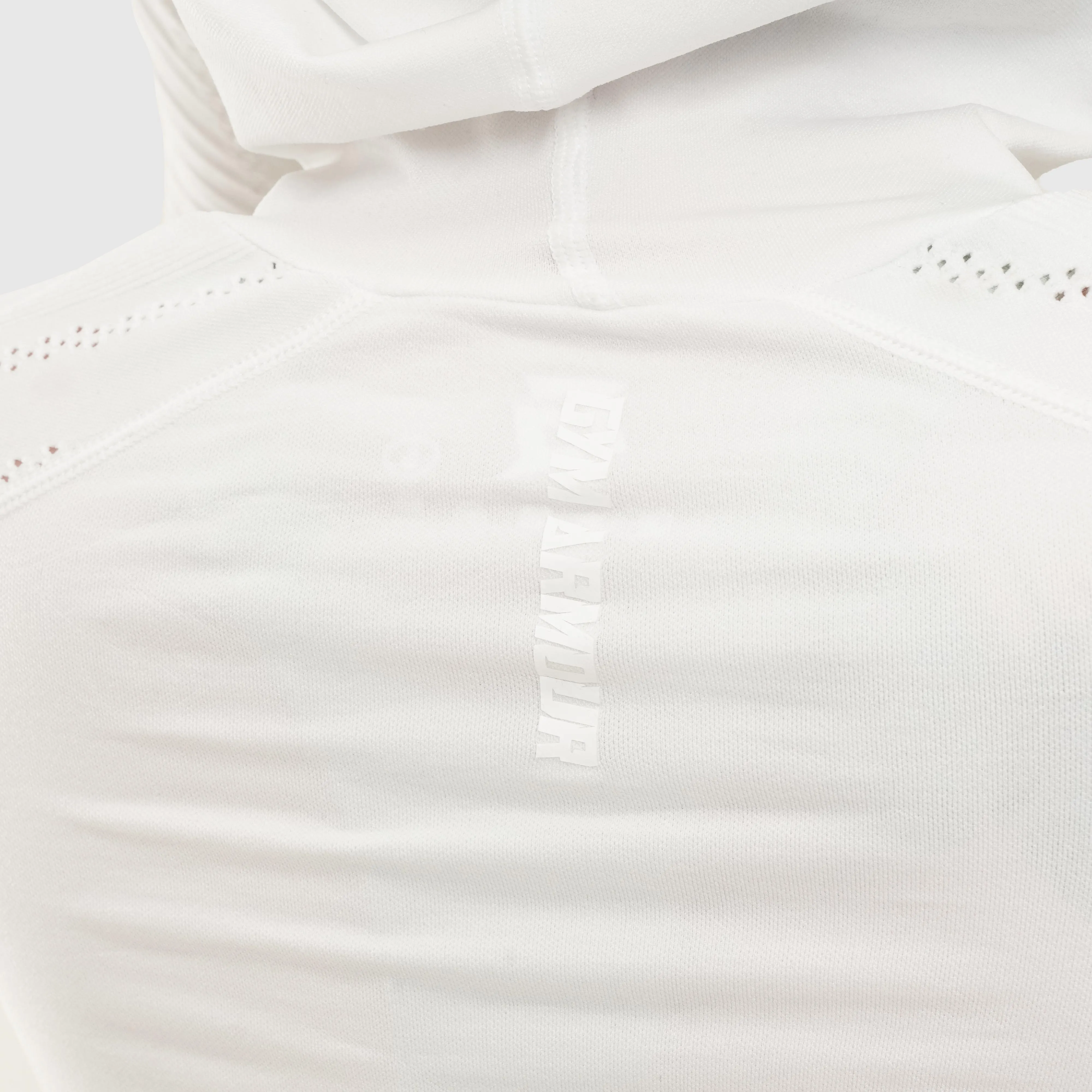 Snug Seamless Crop Top (White)